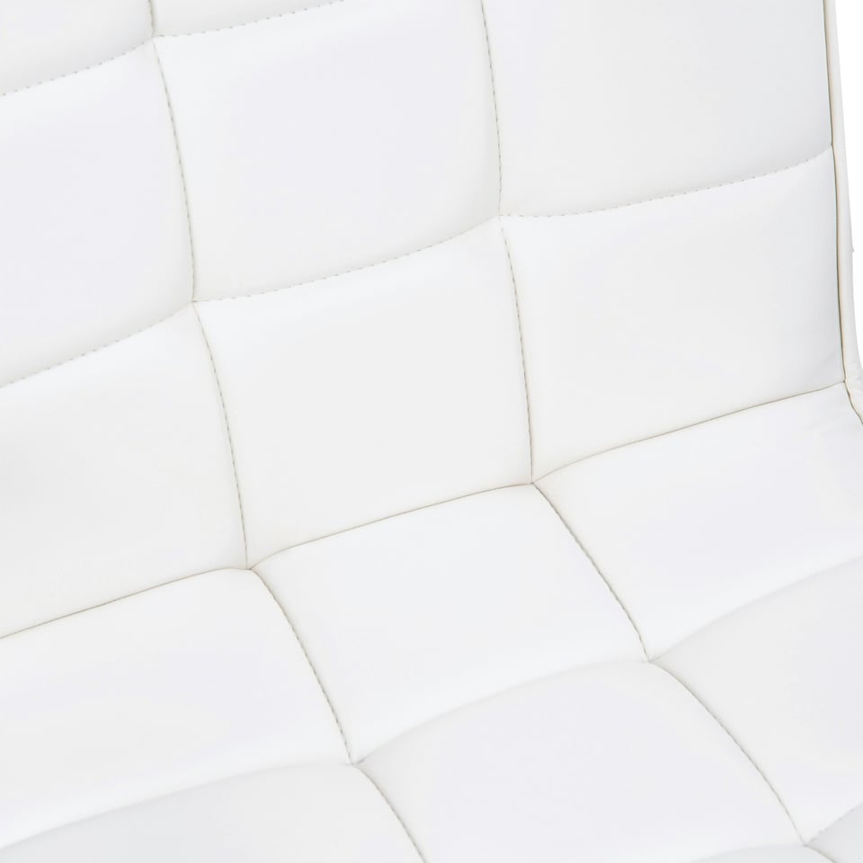 image 1 of Vinsetto Mid Back Home Office Chair Swivel Computer Chair with Armrests, White