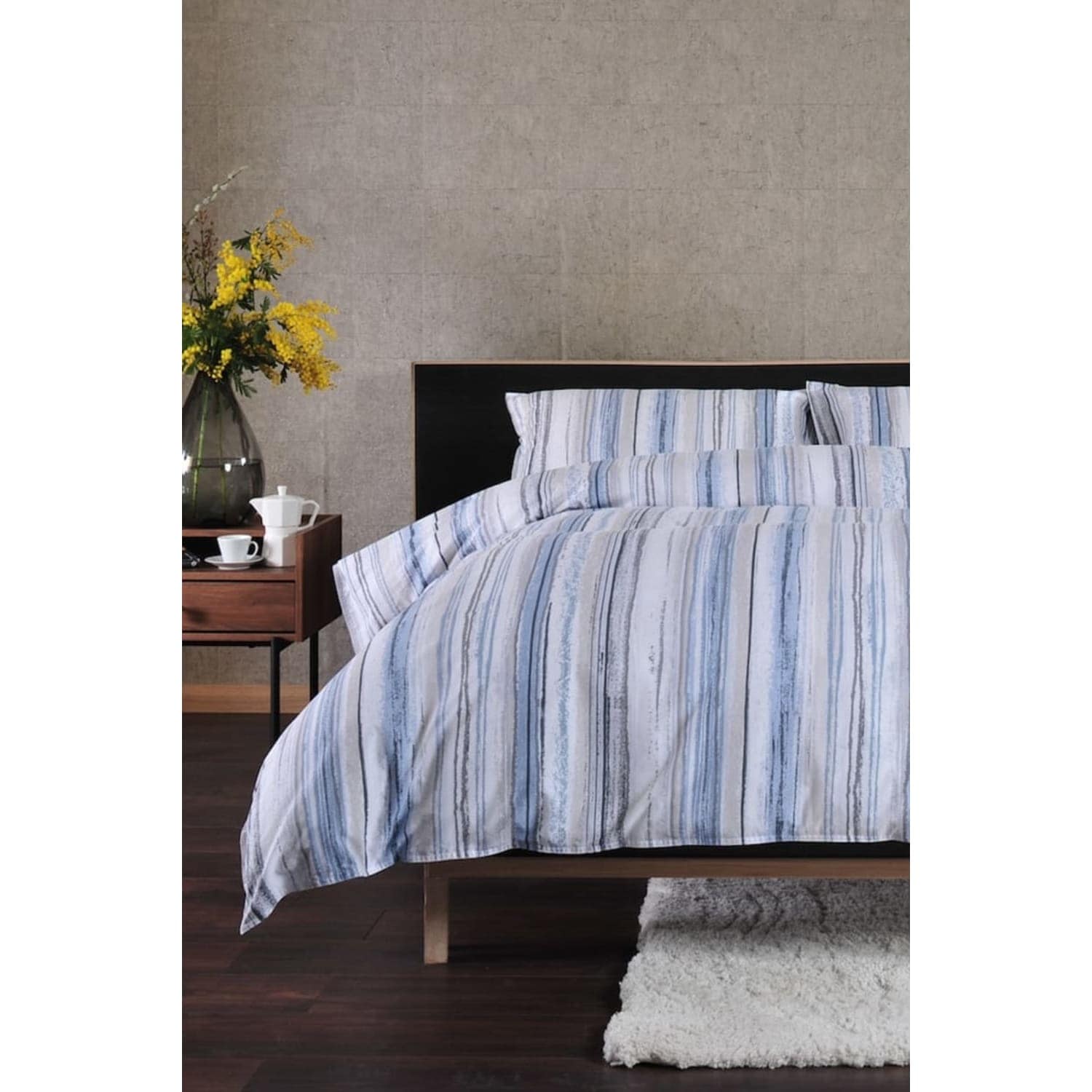 Luxury 100% Cotton Duvet Cover Bedding Set Chalkie