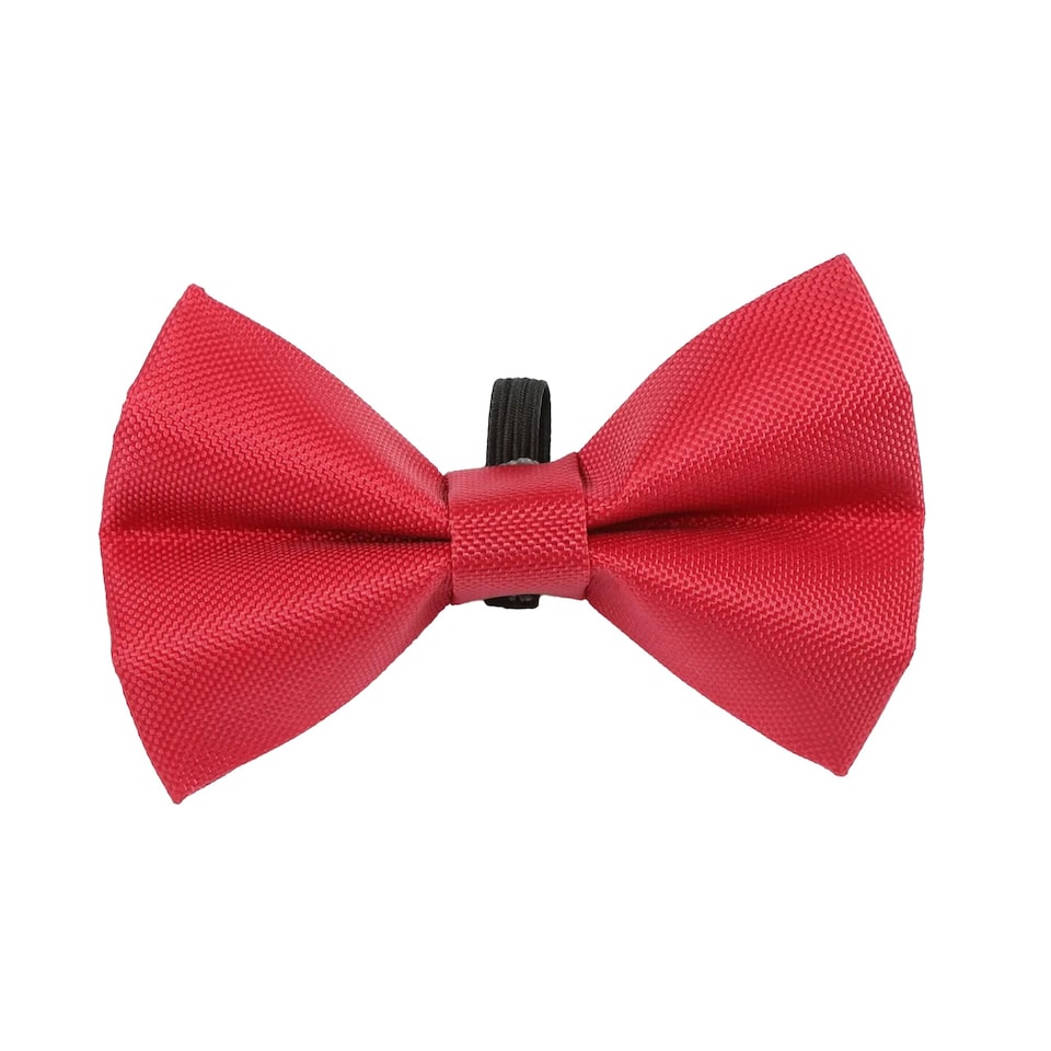 Digby & Fox Plain Dog Bow Tie - Red - S