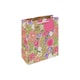 image 2 of Pack of 6 Kraft Floral Medium Gift Bags | Brown | 12