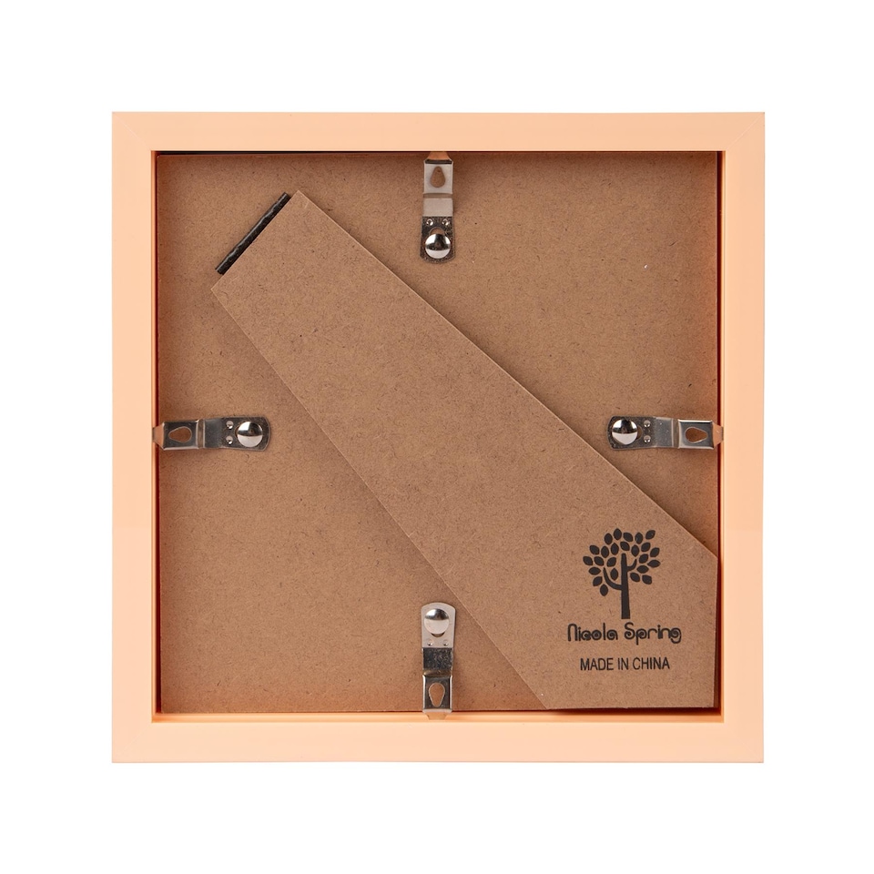 image 1 of Nicola Spring 3D Box Photo Frame - 6" x 6" - Light Brown