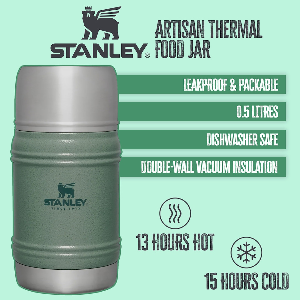 image 1 of Artisan Thermal Food Jar 0.5L | Green | Green | One Size