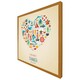 image 1 of Love heart of sealife & nautical items (Picutre Frame) Brown | Oak | L