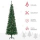 image 4 of HOMCOM 6.5FT Artificial Slim Christmas Tree with Pine Cones
