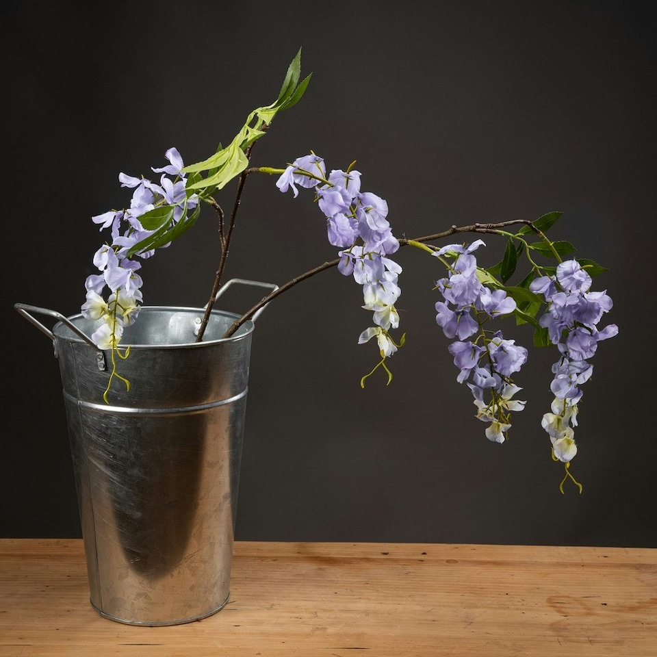 image 1 of Hill Interiors Artificial Wisteria Plant - Lilac - One Size