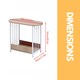image 7 of 2 Tier Narrow Side Table Oak Brown