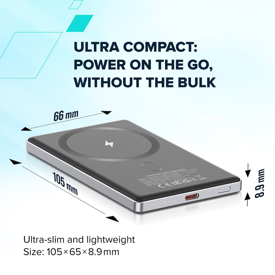 image 1 of Canyon Power Bank Magsafe Oncharge-505 5000 Mah Beige