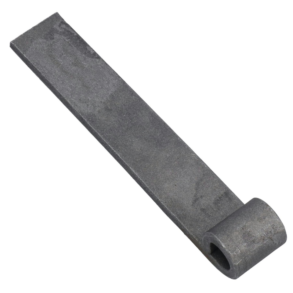 image 1 of Trailer Truck Tailgate Strap Hinge Self Colour 12.5mm Pin Weld On 150mm 2pc Grey