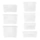 image 1 of Wham Crystal 7 x Multisize Stackable Plastic Storage Boxes with Lids Clear Clear