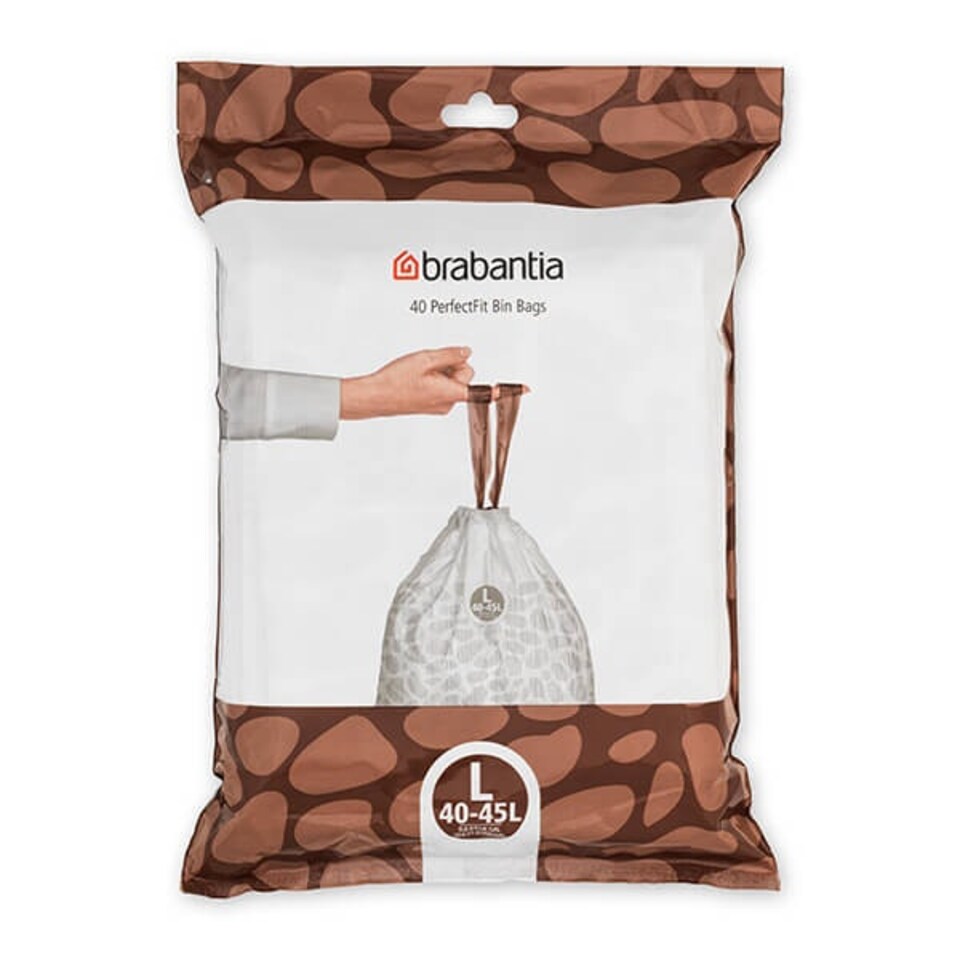 image 1 of Brabantia PerfectFit Bags L 40-45 litre Dispenser Pack of 40 bags