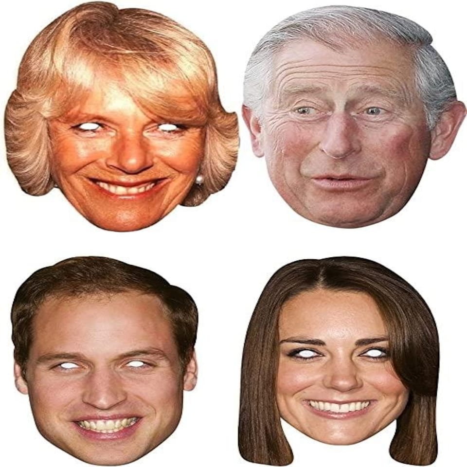 image 1 of ROYAL FAMILY Face Masks - Pack of 4 Multi