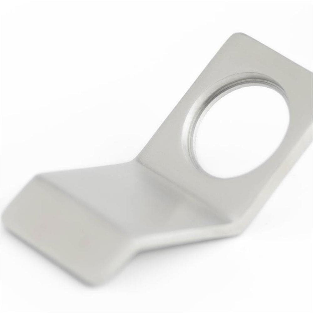 Satin Stainless Steel Round Cylinder Pull Handle for Modern Interiors - Door Lock Finger Pull