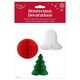 image 2 of Pack of 36 Christmas Honeycomb Decorations