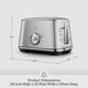image 6 of Sage Toast Select Luxe - Compact 2-Slice Toaster - 6 Preset Settings, 1000 W, Variable Browning Level, LED Countdown Indicator - Damson Blue Blue