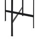 image 5 of Relic Side Table With Resin Powder Coated Frame Black