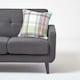 image 4 of Homescapes Green Tartan Cotton Falun Cushion Cover - 45 x 45 cm | Green | Green | 45 x 45 cm