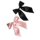 image 1 of Danielle Creations Large Bow Barette Clips Pink / Black Set | Black | Pink | 2
