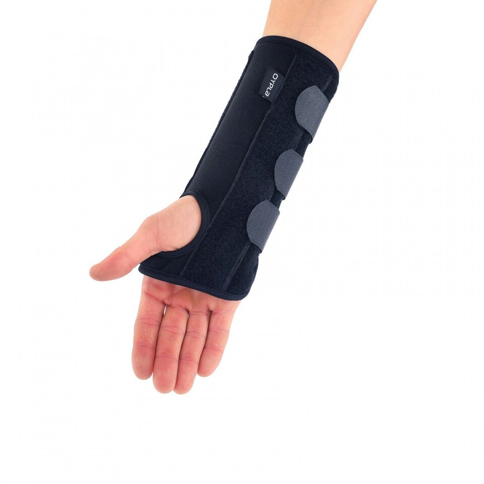 image 1 of Oypla Adjustable Wrist Hand Splint Support Injury Brace Black | One Size