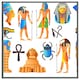 image 3 of Egyptian mythological signs (Picture Frame) Brown | M