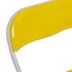 image 4 of Harbour Housewares Coloured Padded Folding Chairs - Yellow - Pack of 6 | Yellow | Yellow