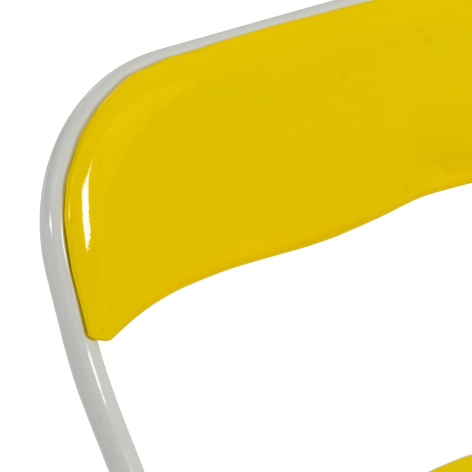 image 1 of Harbour Housewares Coloured Padded Folding Chairs - Yellow - Pack of 6 | Yellow | Yellow