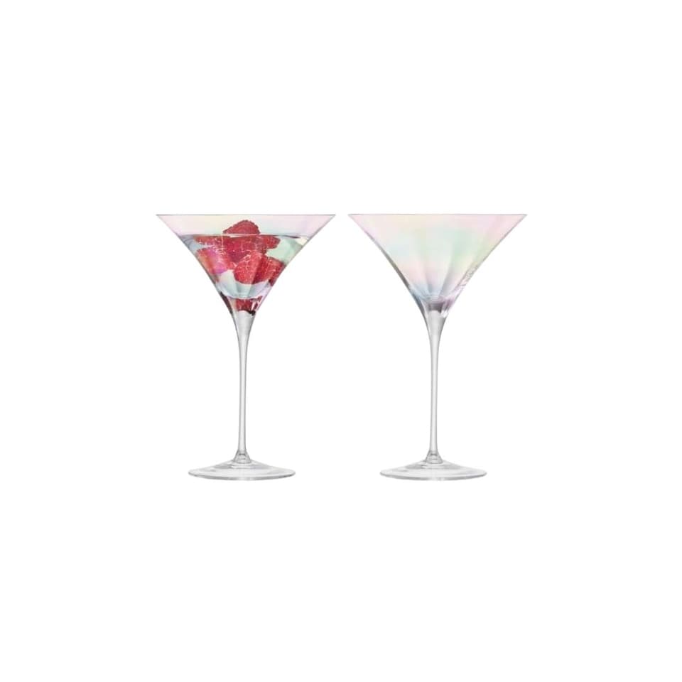 image 1 of LSA Cocktail Glasses 300ml Mother of Pearl Finish Set of 2