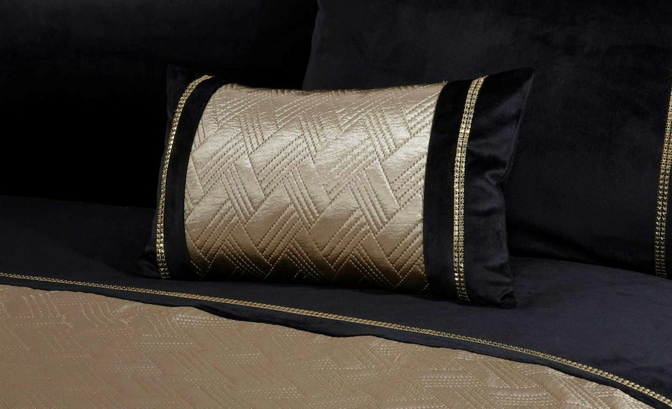 image 1 of Capri Cushion - Gold - 30x50cm
