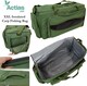 image 2 of Actiaspet XXL Insulated Carp Fishing Tackle Bag Large Green Padded Carryall with Shoulder Strap & Pockets, 83cm x 35cm x 35cm