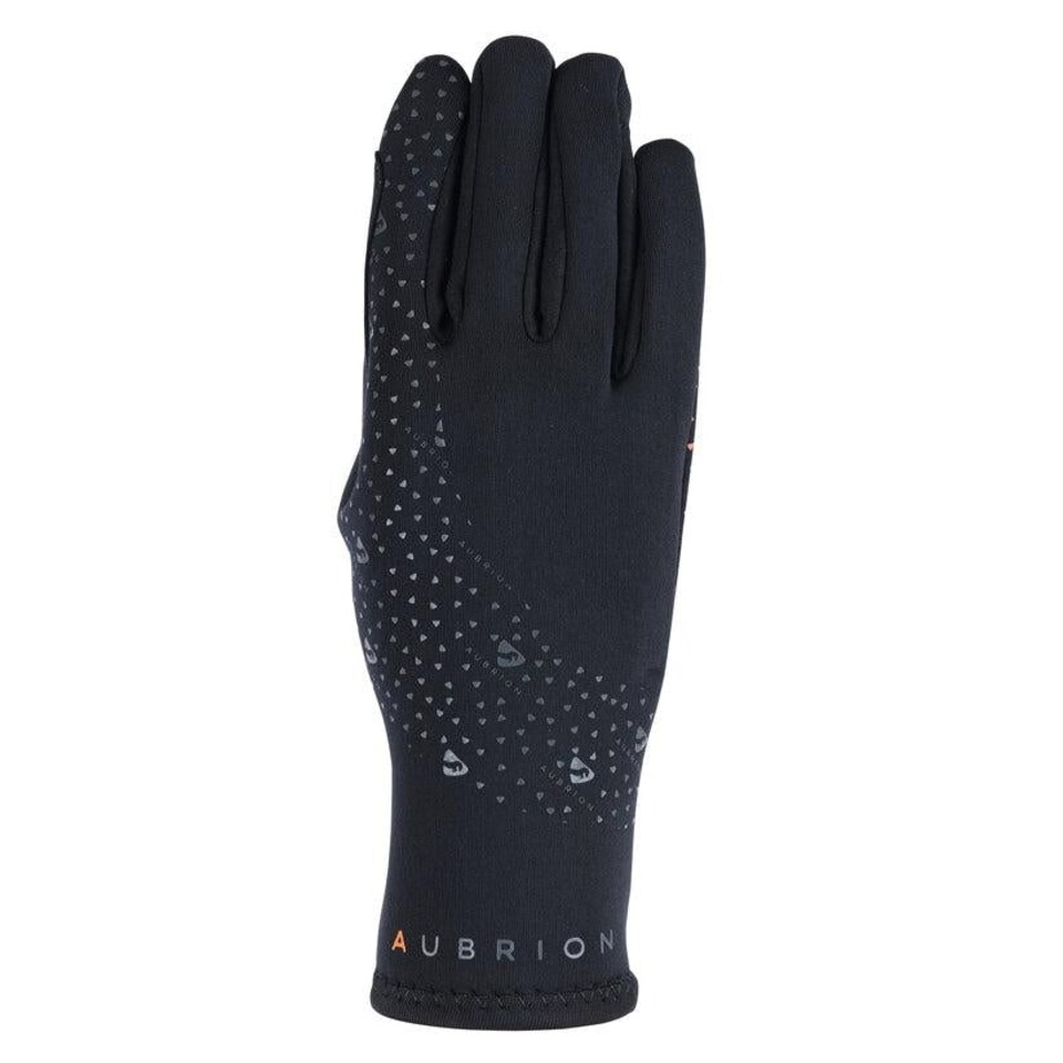 image 1 of Aubrion Neoprene Super Grip Horse Riding Gloves Black | Size: Large
Colour: Black