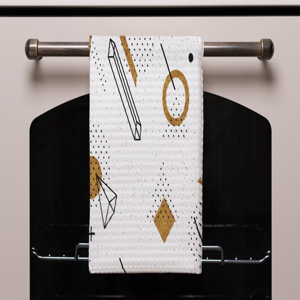 image 1 of Trendy geometric elements (Kitchen Towel)