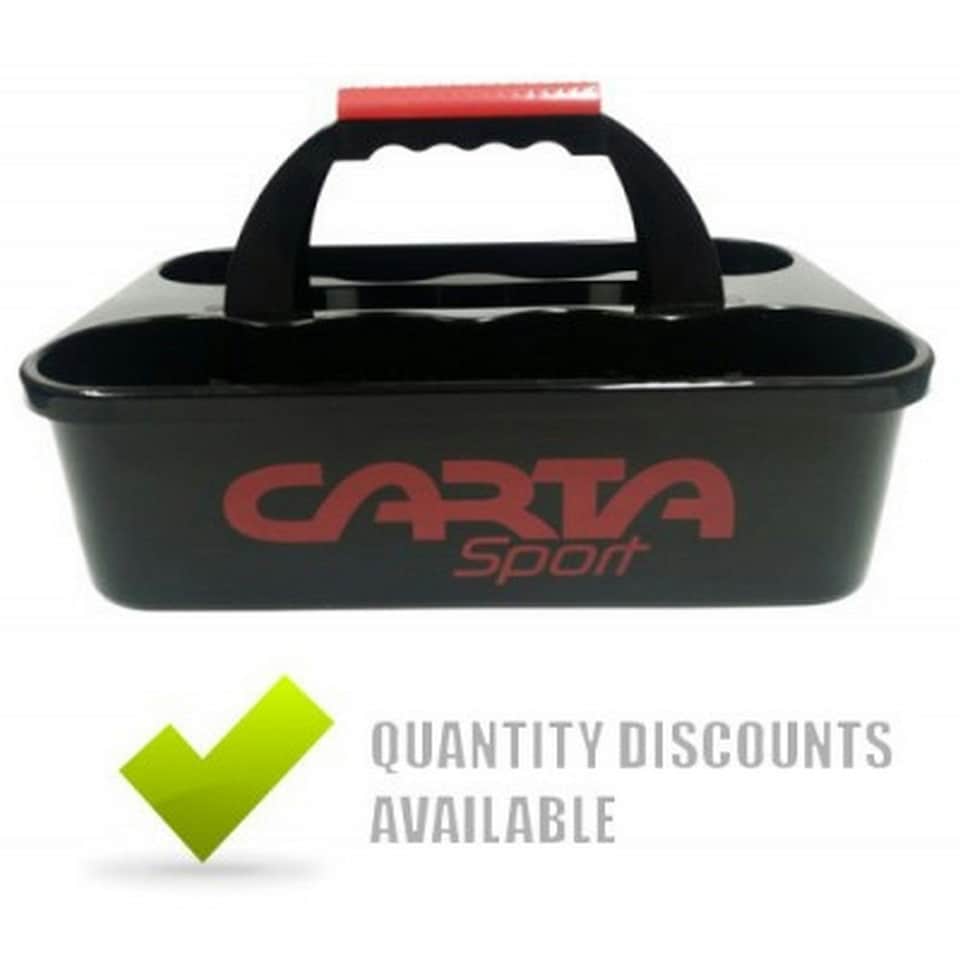 image 1 of Carta Sport Plastic Water Bottle Carrier - Black/Red - One Size