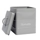 image 4 of Harbour Housewares Grey Vintage Metal Kitchen Tea Coffee Sugar Canisters Kitchen Caddy Kitchen Storage Containers Canister