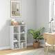 image 6 of HOMCOM 6-Cube Bookshelf, Display Shelving Unit for Home Office, White