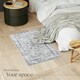 image 7 of Washable Rug Aliya - different sizes, oriental pattern, non-slip underside, non-allergenic short pile Grey | 110 x 60 cm