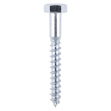 Timco - Coach Screws - Hex - Zinc (Size 6.0 x 100 - 200 Pieces)