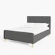 image 1 of Ashbourne Ottoman Storage Bed Double Dark Grey | Grey | Dark Grey
