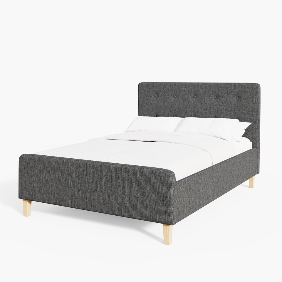 image 1 of Ashbourne Ottoman Storage Bed Double Dark Grey | Grey | Dark Grey