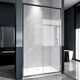 image 3 of Stech Homes 1700x1850mm Reversible Bathroom Sliding Door Shower Enclosure Cubicle 5mm Toughened Glass Cubicle