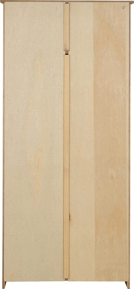 image 1 of Panama 2 Door Wardrobe - L50 x W80 x H175 cm - Natural Wax | Brown | Natural Wax