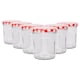 image 1 of Argon Tableware Glass Jam Jars with Lids - 310ml - Pack of 6
