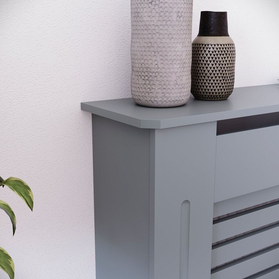 image 1 of Vida Designs Milton Radiator Cover Grey, Small