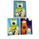 image 3 of 12 Square Christmas Cards Polar Bear, Penguin and Reindeer Design