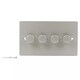 image 1 of Volex Crabtree 4-Gang Dimmer Light Switch - Flush Style