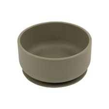 Tiny Dining Baby Silicone Suction Bowl - Silver Sage Green