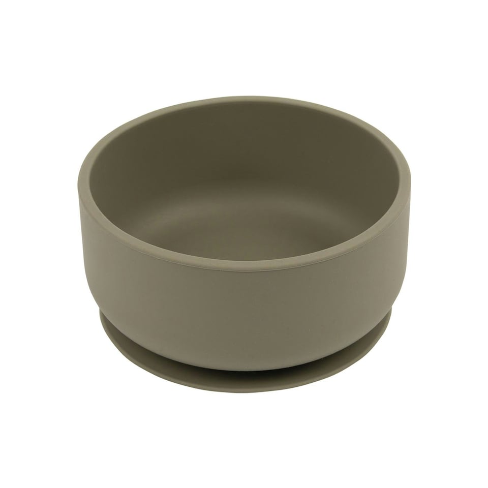 image 1 of Tiny Dining Baby Silicone Suction Bowl - Silver Sage Green