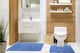 image 3 of Tumble Twist Collection Pure Cotton 2pc Bath set in Cobalt Blue