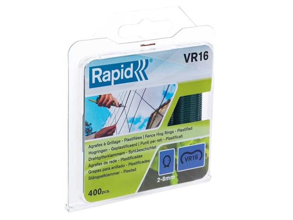 RAPID Vr16 Fence Hog Rings Pack 400 Galvanised