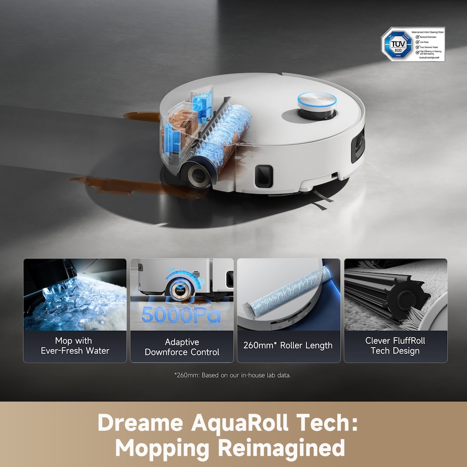 image 1 of Dreame Aqua 10 Ultra Roller Complete Smart Robot Vacuum