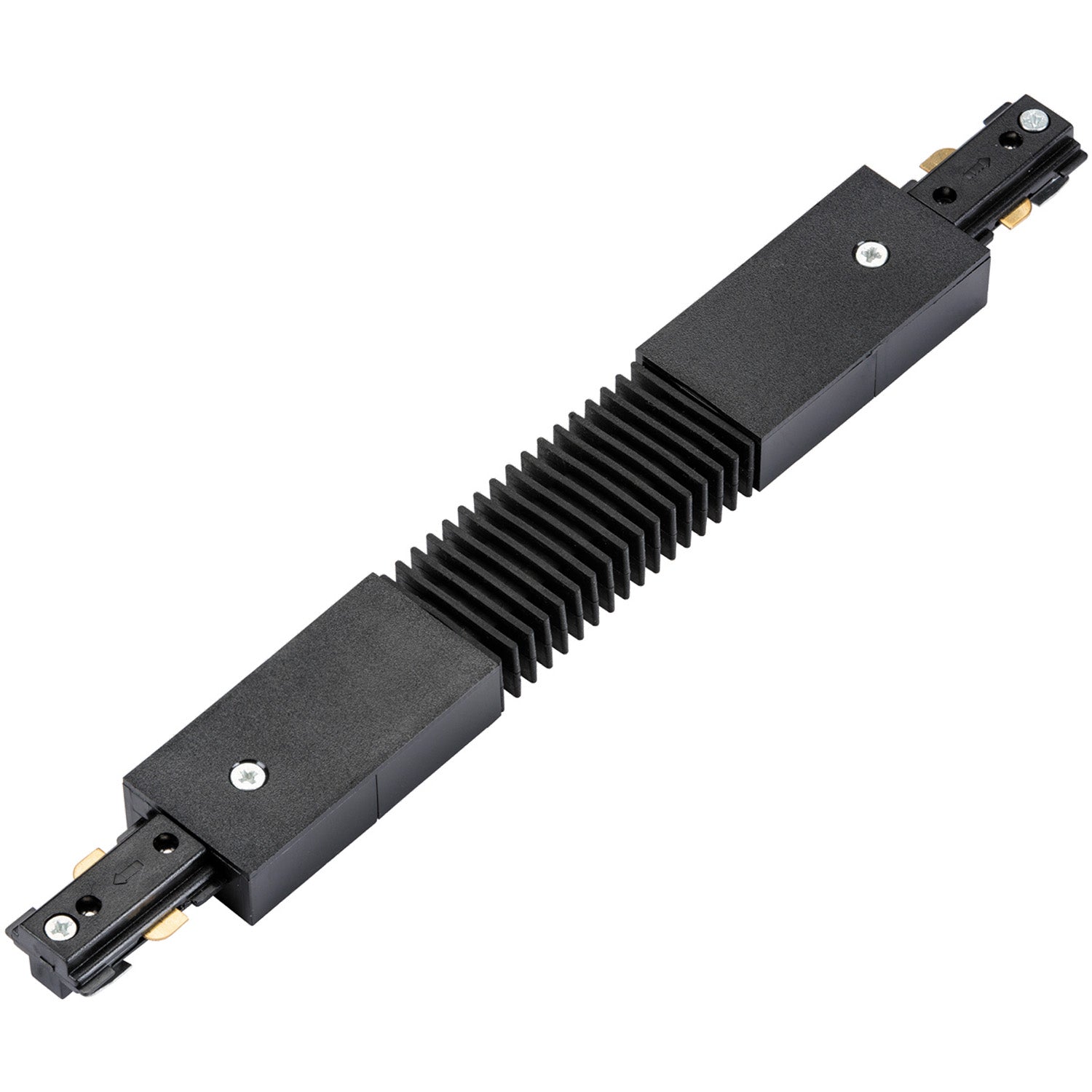 Loops Commercial Track Light Flexible Connector - 300mm Length - Black Pc Rail System