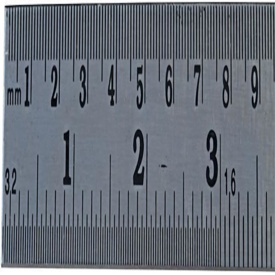 image 1 of DURATOOL - 12" (300mm) Stainless Steel Ruler with Metric/Imperial Marking, Satin